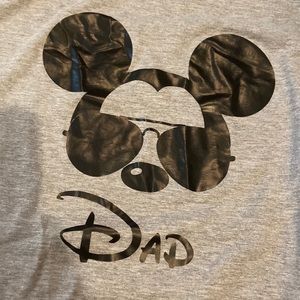 Sport grey Mickey Dad tshirt. Size XL.
